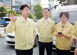 전문학 서구청장, 관저동 신규 노상주차장 현장 점검