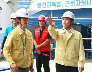 전문학 서구청장, 도마실 주차 전용 건축물 공사 현장 점검