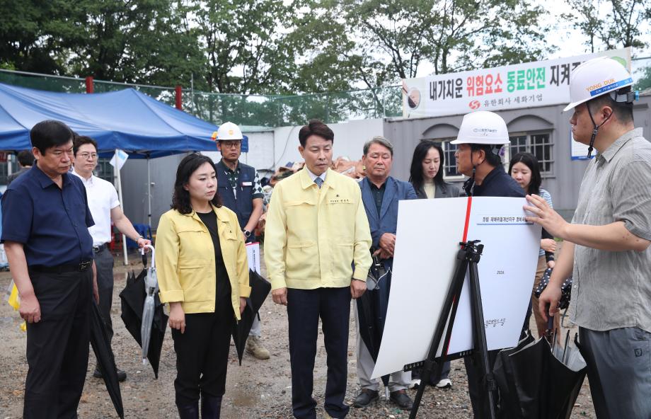 전문학 서구청장, 장마철 대비 재해 예방 현장 점검 이미지