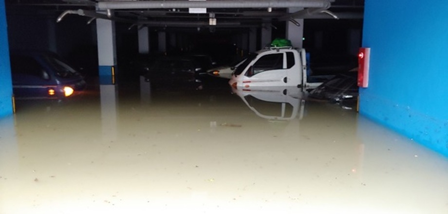 정림동 우성아파트 홍수 피해 이미지
