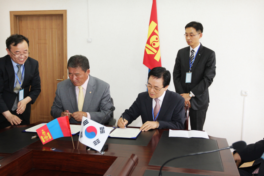 (2011. 7월) 대전서구-몽골 헙스걸간 우호협력도시 체결 이미지